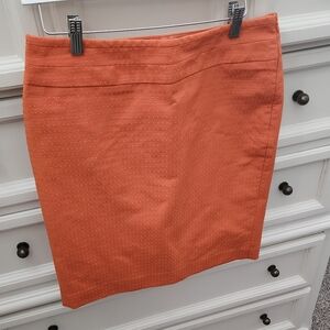 The Limited orange pencil skirt 6